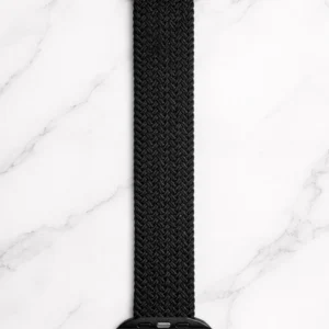 Плетена каишка Solo Loop за Apple Watch черна размер S