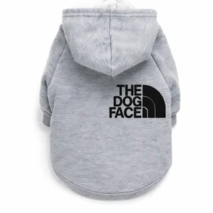 Суичър за куче The Dog Face сив с качулка размер L